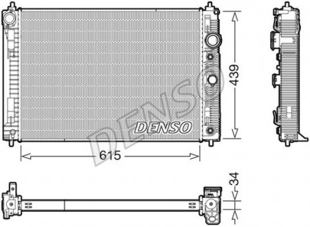 Радіатор охолодження DENSO DRM46045