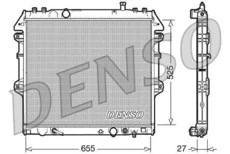 Радіатор охолодження DENSO DRM50045