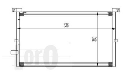 Радіатор кондиціонера MONDEO III(00-)1.8 i 16V DEPO 017-016-0012