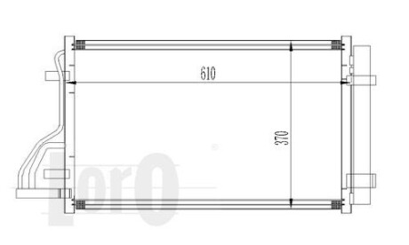 Радіатор кондиціонера HYUNDAI i30 1.6 07-11 DEPO 019-016-0009