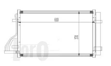 Радіатор кондиціонера CEE'D (ED) (07-) 1.4 i 16V DEPO 024-016-0005