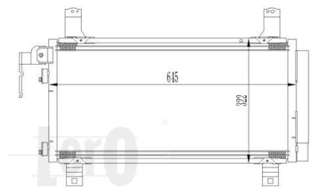 Радиатор кондиционера MZ 6(02-)1.8 i 16V(+) DEPO 030-016-0007