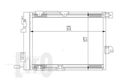 Радиатор кондиционера ASTRA G/ZAFIRA A 1.2 и 16V/1.6 GAS 98- DEPO 037-016-0008