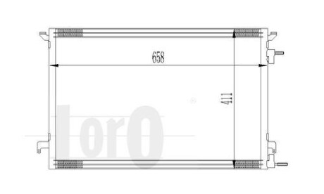 Радиатор кондиционера SIGNUM/VECTRA C/CROMA 1.9 CDTi/1.9 JTD/w/o 02- DEPO 037-016-0014