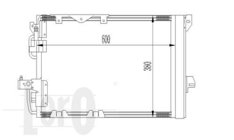 Радиатор кондиционера O. Astra G 1.6/1.8 16V 01> DEPO 037-016-0016