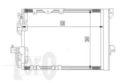 Радиатор кондиционера O. Astra G 1.6/1.8 16V 01> DEPO 037-016-0016