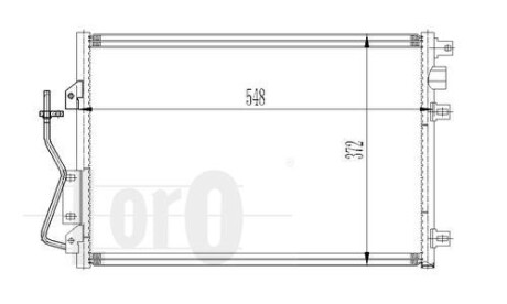 Радиатор кондиционера Kangoo 1.2/1.4/1.5/1.6 i/DCI 97- DEPO 042-016-0011