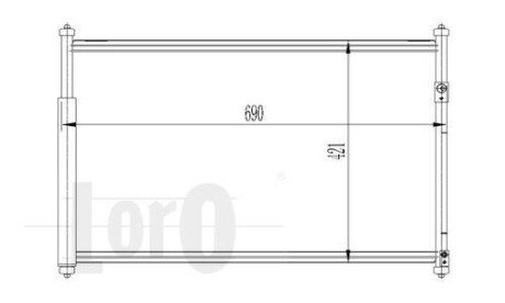 Радіатор кондиціонера GRAND VITARA/ESCUDO (JT) (05-) 1.6 та 16V DEPO 050-016-0003