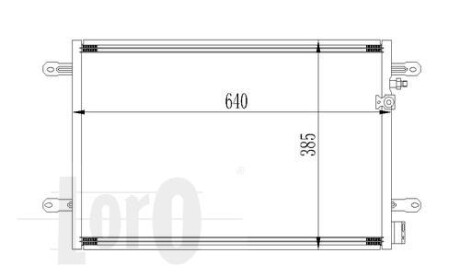 Радиатор кондиционера A6 04-11 DEPO 053-016-0026