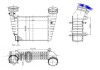 Радіатор інтеркулера PASSAT 1.8 00-05 DEPO 053-018-0001 (фото 1)