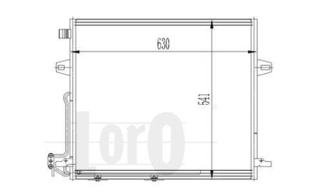 Конденсатор кондиционера GL/ML-CLASS W 164 06- DEPO 054-016-0008