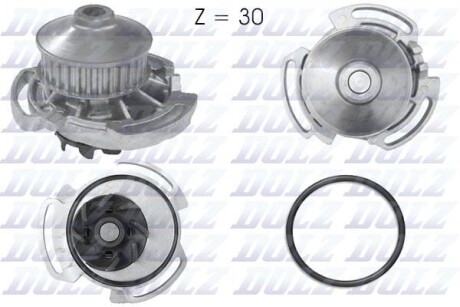 Водяной насос Cordoba/Golf II/III/Jetta/Polo 1.0/1.3/1.4 -99 DOLZ A164