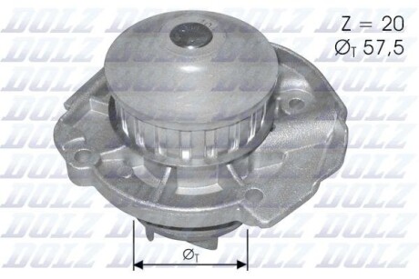 Насос системи охолодження DOLZ S161