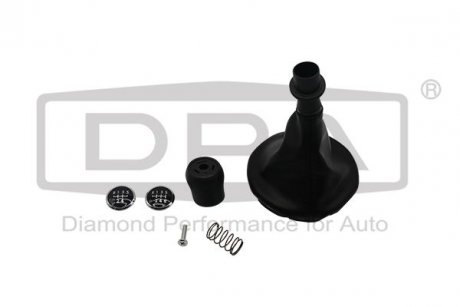 Ручка КПП с пыльником черный 5/6 ступ VW T5 (03-15) DPA 77111639402