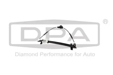 Склопідйомник передній лівий без панелі без моторчика VW Golf (84-91), Jetta (84-91) DPA 88370090502