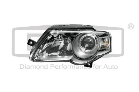 Фара ліва галогенова з лінзою, моторчиком та лампою VW Passat (05-11) DPA 89410402902
