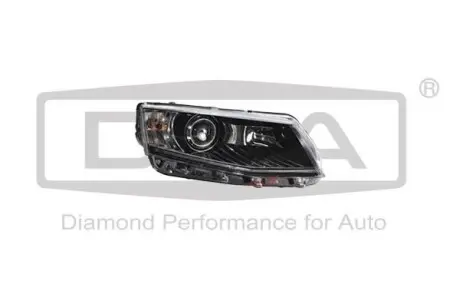 Фара права чорна LED Skoda Octavia (13-) DPA 99411673002