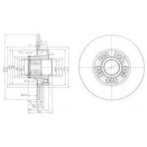 Drive+ - Гальмівний диск з підшипником Drive+ DP1010.11.0871