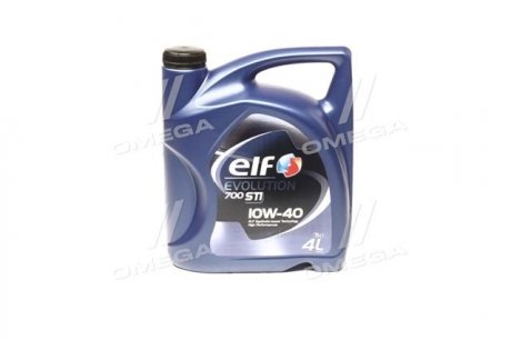 Масло 10W40 Evolution 700 STI (4L) (458478) (ACEA/A3/B4 API/SN/CF VW/501.01/505.00/MB 229.1) ELF 214120