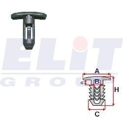 Зажим бампера ELIT C60311