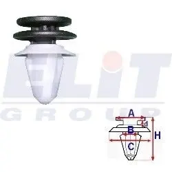 Зажим бампера ELIT C60353