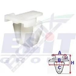 Зажим бампера ELIT C60567