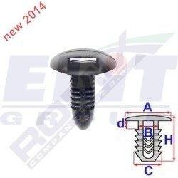 Зажимы для бамперов и решеток ELIT C60642