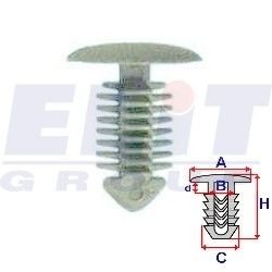 Зажим бампера ELIT R 10513