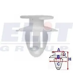 Зажим бампера ELIT R 11013