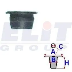 Зажим бампера ELIT R 11255