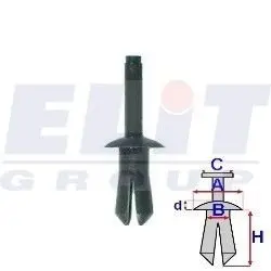 Зажим бампера ELIT R 20530