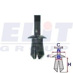 Зажим бампера ELIT R A12710