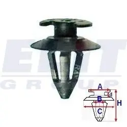 Зажим бампера ELIT R A12954