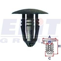 Зажим бампера ELIT R A14545C