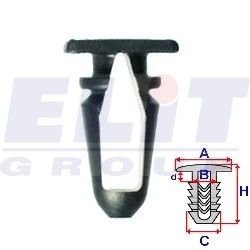 Зажим бампера ELIT R A14929