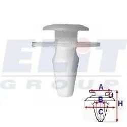 Зажим бампера ELIT R A15814