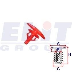Зажим бампера ELIT R B18877