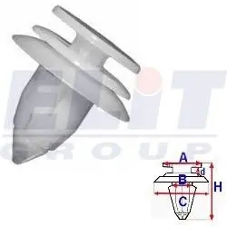 Зажим бампера ELIT R B19386