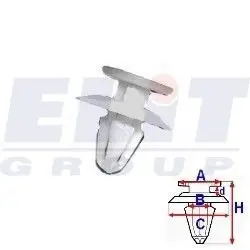 Зажим бампера ELIT R B23168
