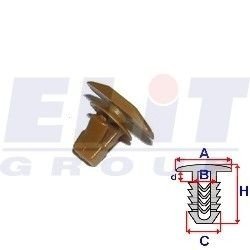 Зажим бампера ELIT R B25291