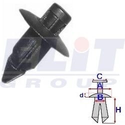 Зажим бампера ELIT R C10120