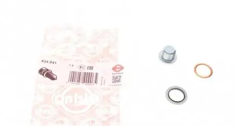 Болт зливу оливи + шайба Citroen/Dacia/Nissan/Opel/Peugeot/Renault/Volvo (M16x1.5) ELRING 434.941