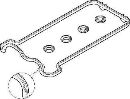 Прокладка клапанной крышки (к-кт) Mercedes Benz M119 (правый) ELRING 475.860