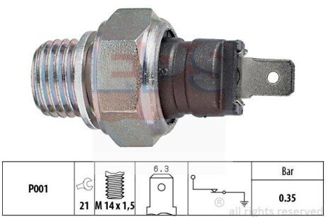 OPEL датчик тиск.мастила OPEL VOLVO RENAULT PEUGEOT SAAB EPS 1.800.006