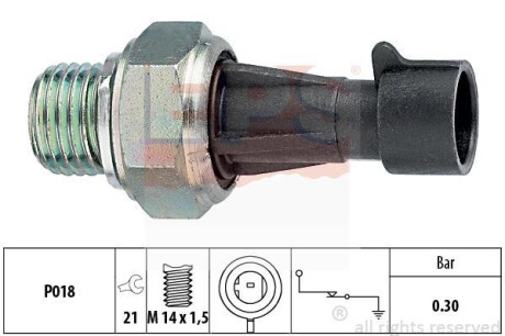 Датчик давления масла (M14x1.5) (ключ на 21) Fiat GM PSA 80- EPS 1.800.096