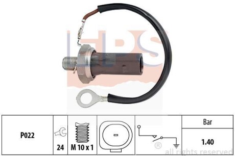 VW датчик тиску мастила VW, AUDI, SKODA, SEAT 2,0FSI/TFSI/GTI 04-. EPS 1.800.159