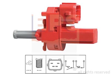 FORD вимикач STOP-сигналів (під педаль) Focus 98-,Mondeo 00- EPS 1.810.140
