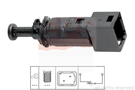 Датчик фонаря сигнала торможения (2 контакта) Dacia Nissan Opel Renault 93- EPS 1.810.148