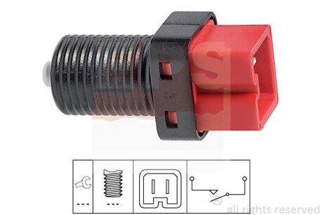 CITROEN вимикач STOP-сигналів C3/C5, Peugeot 206/307/607 EPS 1.810.187