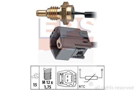 FORD датчик температури води C-Max, Focus, Transit, 1,8D 99-. EPS 1.830.295